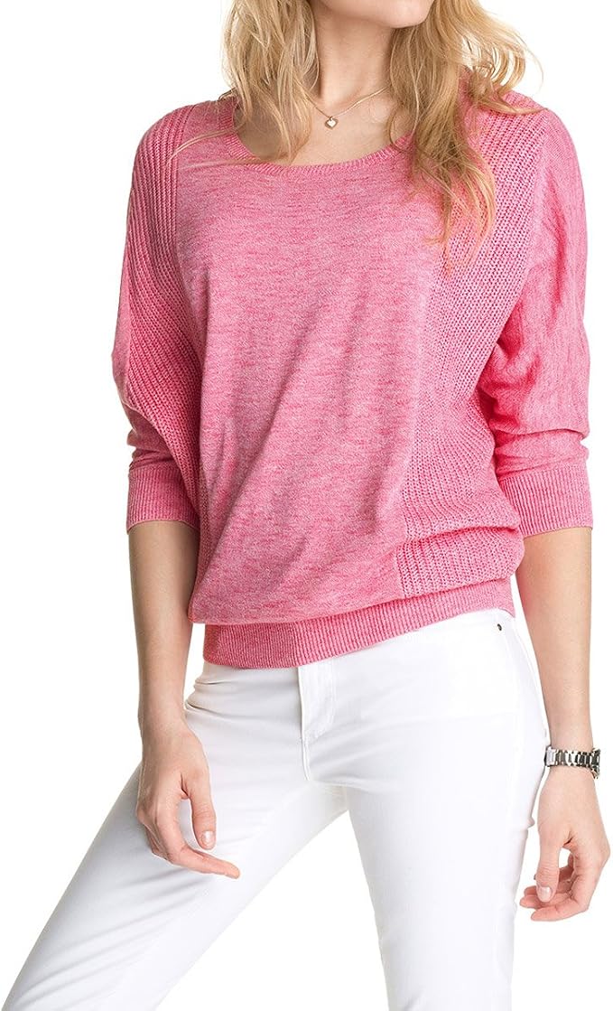 ESPRIT Damen Pullover Mit Strass-Logo – Langarm Aus Bio-Baumwolle Für Lässig-schicken California-Style