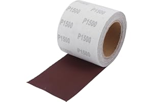 Hihaha 1500 Grit Sandpaper Roll 4 Inch x 32.8 Feet Sandpaper Aluminum Oxide Emery Cloth Roll Sanding Paper for Wood Sanding Automotive Polishing Metal Sanding
