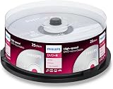Philips DVD+R 4.7GB 120 Min 16x Blank Discs Recordable Media DR4S6B25F/00
