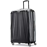 Samsonite Centric 2 Hardside Expandable Luggage with Spinner Wheels, Black, Checked-Large 28-Inch
