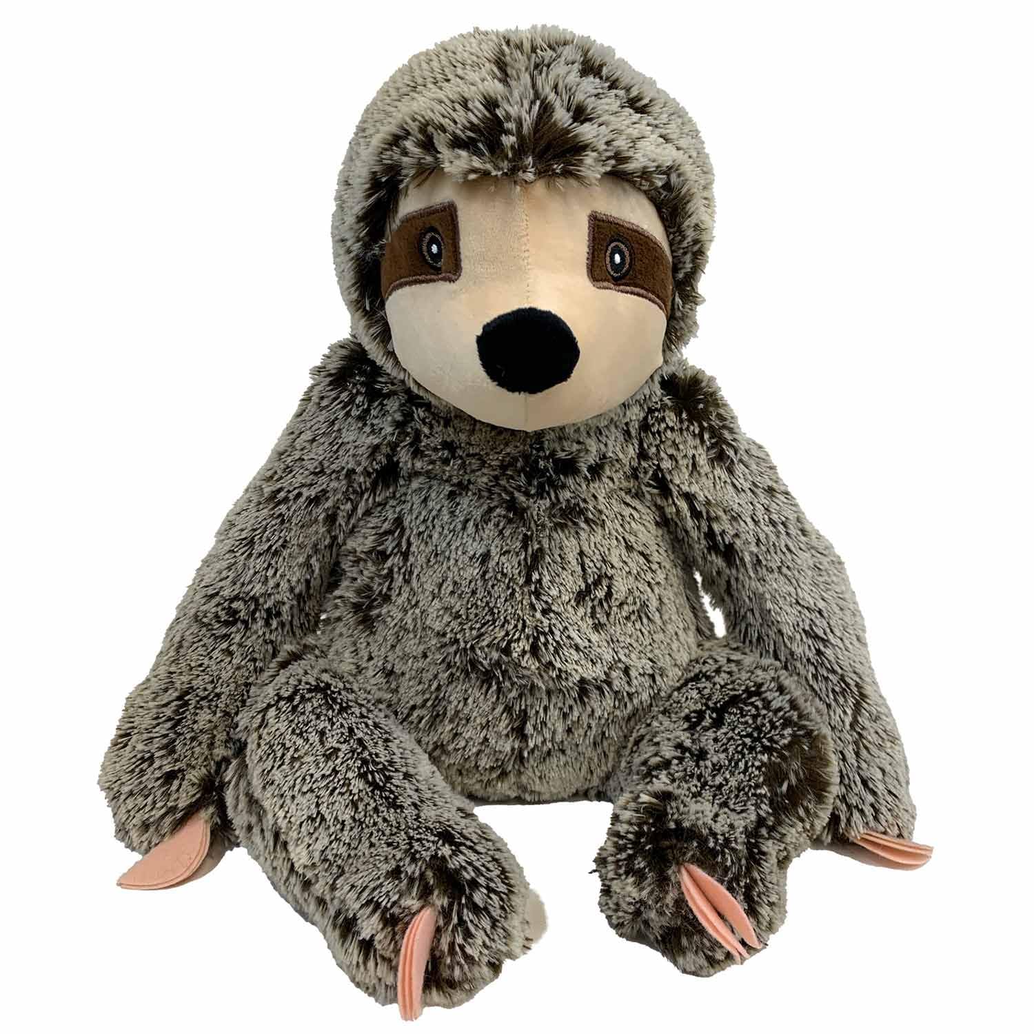 Photo 1 of Multipet Sitting Sloth Dog Plush Toy - Squeaky Toy for All Dogs - Extra Soft Plush - Stuffed Animal for Cuddling & Playing - Cute Jumbo Pet Toy (14")