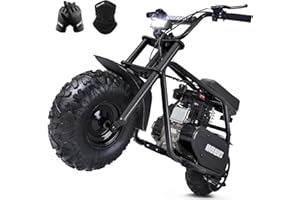 HOVER HEART Mini Bike, Gas Dirt Bike, Minibike, Gas Powered Mini Bikes for Adults, 99cc-4 Stroke Pit Bike with Led Light, Min Dirtbike, Motorcycle Max Load 200 Lbs, Max Speed 28 Mph, Age13+ Hoverheart