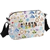 Cartoon Princess Gift Princess Squad Group Gift Princess Zipper Crossbody Bag
