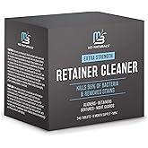 Retainer and Denture Cleansers 240 Tablets Removes Bad Odors Discoloration Stains Plaque for Cleaning Invisalign Mouth Guard Night Guard and Removable Dental Appliances by M3