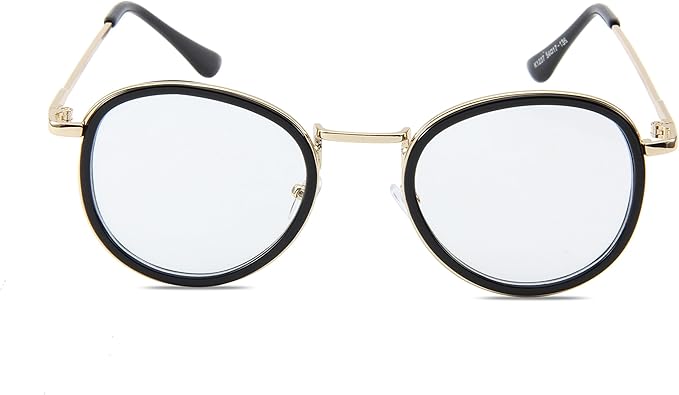 Amazon Co Jp Deepimpact ディープインパクト 伊達メガネ メンズ レディース ユニセックス ファッションフレーム丸メガネuvカット 眼鏡 No 0021 ブラック 服 ファッション小物