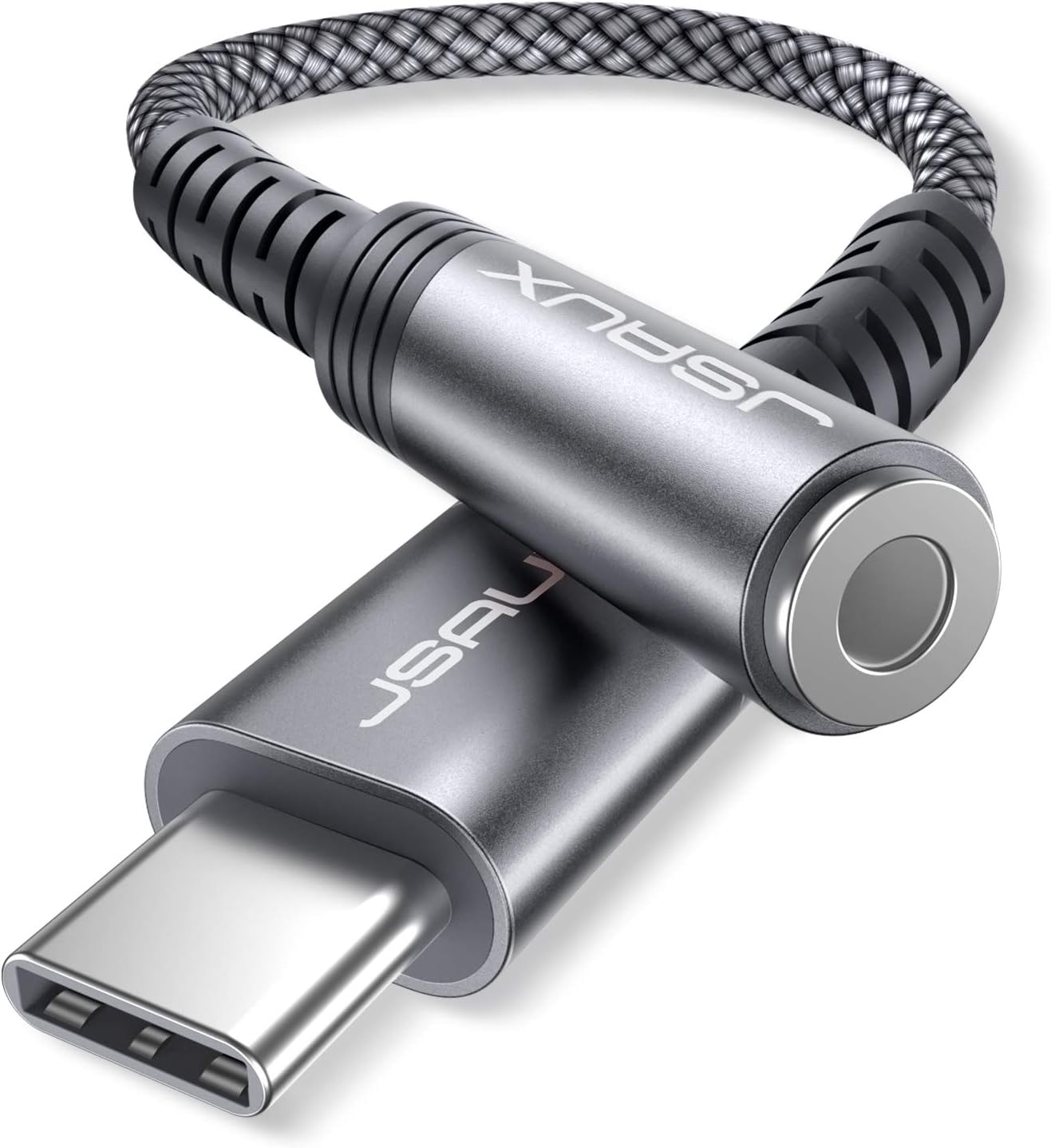 USB Type C to 3.5mm Female Headphone Jack Adapter, JSAUX USB C to Aux Audio Dongle Cable Cord Compatible with Pixel 4 3 2 XL, Samsung Galaxy S20 Ultra Z Flip S20+ Note 20 10 S10 S9 Plus iPad Pro(Grey): Electronics