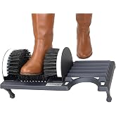 Adjustable Boot Brush Scraper Outdoor, Heavy Duty Shoe Cleaner for Mud,Dirt | Cast Iron Frame, Multi-Row High-Density Bristles, Non-Slip Base, Easy Rinse, for Garden, Garage, Farm, Patio, Job Site, Snow