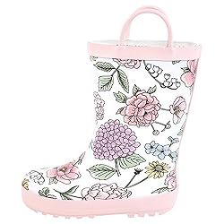 Hudson Baby Kids Rain Boots, Vintage Blossom, 6 US