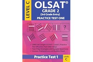 OLSAT Grade 2 (3rd Grade Entry) Level C: Practice Test One Gifted and Talented Prep Grade 2 for Otis Lennon School Ability Test
