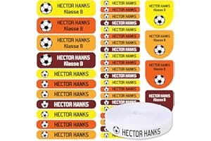 155 pcs Personalized Name Labels for Kids School. 100 Iron on Labels for Clothing and 55 Name tag Stickers. Labels to Mark Cl