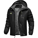INVACHI Men’s Ski Jacket Waterproof Insulated Winter Snowboard Coat Hooded Cold Weather Outdoor Sports Snow Coat