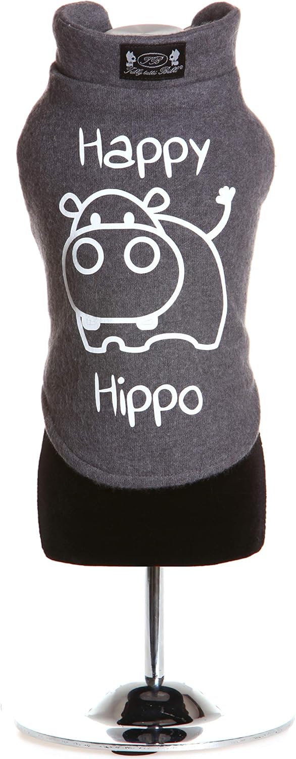 Trilly Tutti Brilli Valeriogris/M Valerio Sweatshirt with Vinyl Application S/M, Grey, Medium