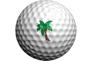 Golfdotz - USGA Rule Conforming Golf Ball Markers, Golf Ball Stickers for Marking Balls, No More Smearing from Stamps, Gifts for Golfers, Dads, and Retirees, (Tropical Collection; 18-32 Count)