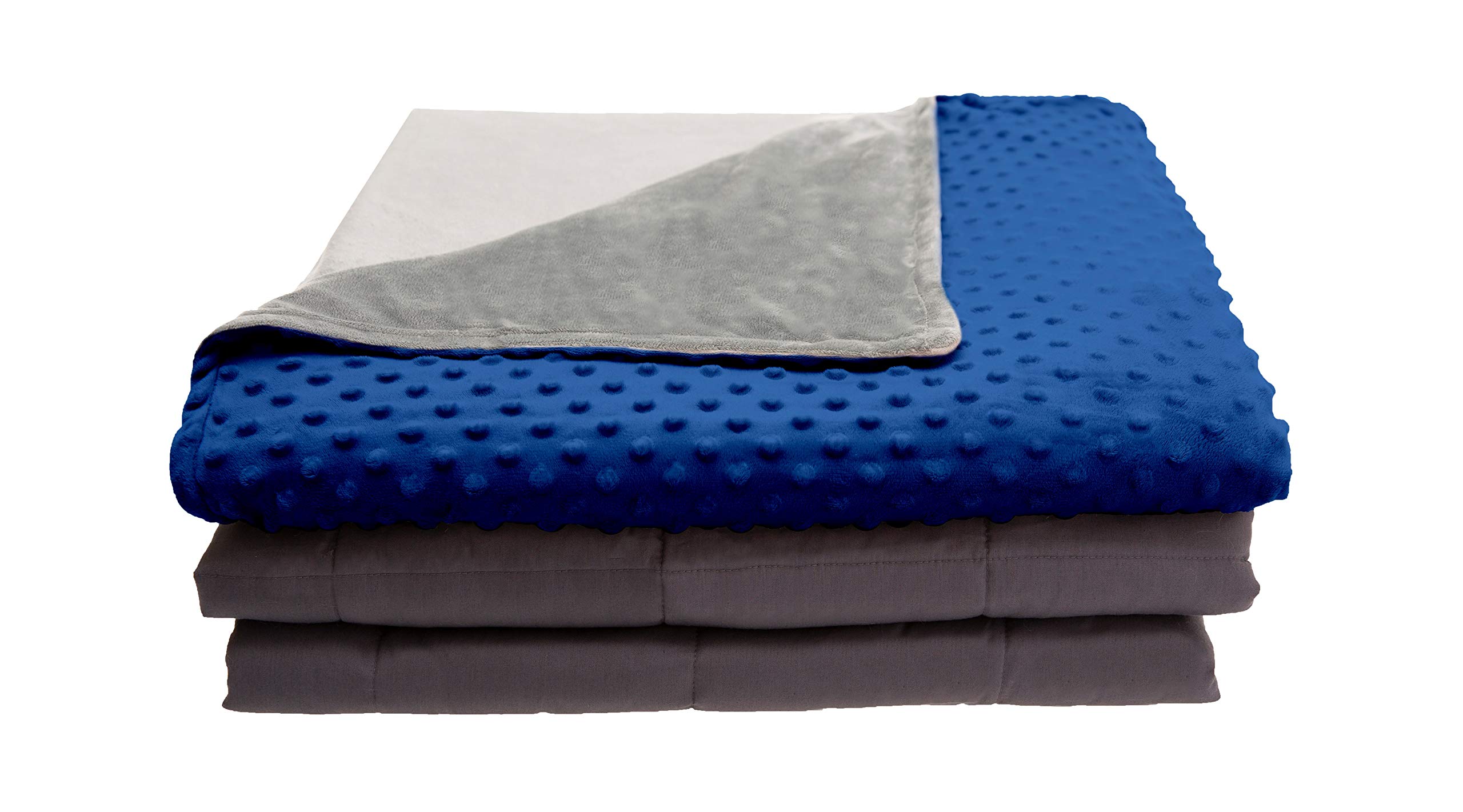 Morphy 100% Cotton Weighted Blanket for Adults With Removable Cover, 150x200cm Premium Quality Sensory Feeling Relief Anxiety, Stress, Insomnia, Autism, ADHD
