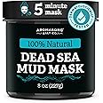 Aromasong 100% Pure Dead Sea Mud Mask for Face and Body - Spa Quality Pore Minimizer for Face & Oily Skin, Cleansing Natural Skin Care for Women and Men - 8 oz
