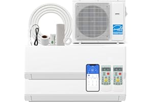 SIMOE 36000 BTU Dual 2 Zone Mini Split Air Conditioner, 23 SEER2 18K BTU+ 18K BTU, Ductless Wall Mounted Inverter, 208-230V, 
