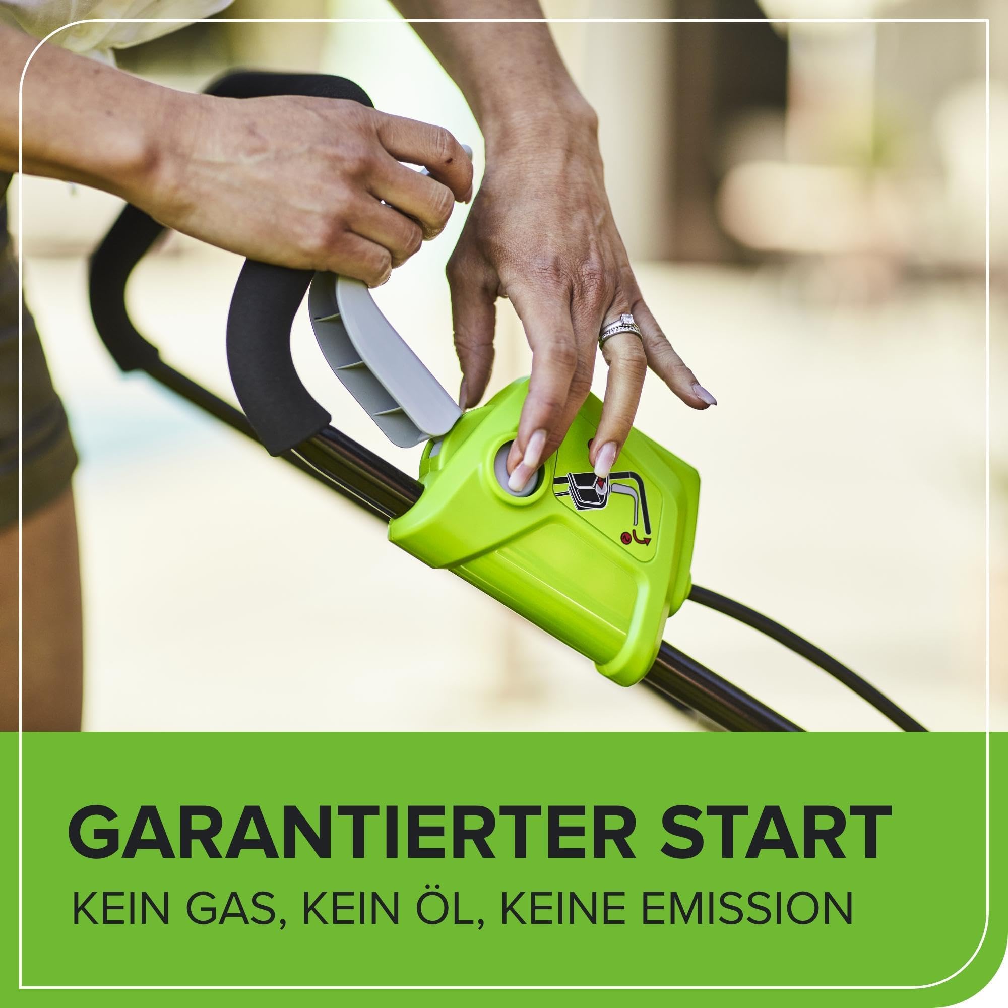 Greenworks 40V Kabelloser Akku Rasenmäher für Flächen bis zu 200 m², 35 cm Schnittbreite, 40-Liter-Sack PLUS 40 V 2Ah-Akku & Ladegerät, 3 Jahre Garantie-G40LM35K2 4
