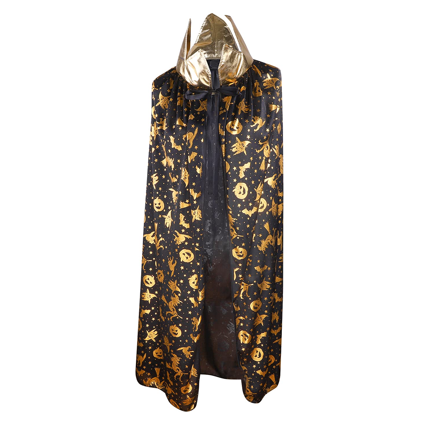 Full Length Halloween Cloak Cape Adult Funny Cloak Long Vampire Cape for Christmas Halloween Witch Wizard Cloak Wizard Cape Adult Witch Fancy Dress Halloween Cosplay Costumes Props for Adult 150cm