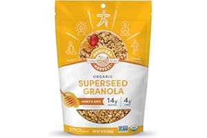 Manitoba Harvest Hemp Yeah Granola, with 10 g of Protein, 3.5 g Omegas, 3 g of Fiber and less than 10 g Sugar Per Serving, Organic, Non-GMO, Honey and Oats, 10 Oz, Packaging May Vary