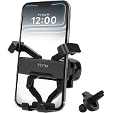 iHome Metallic Gravity Air Vent Phone Mount, Wide Compatibility, Effortless Setup, Secure Grip