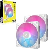Corsair iCUE LINK RX140 RGB 140mm PWM Fans Dual Pack White view 9