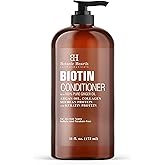 Botanic Hearth Biotin Conditioner With Ginger Oil & Keratin | For Hair Growth |With Turmeric Extract, Argan Oil, Tea Tree Oil & Vitamin E | Sulphate & Paraben Free | 16 Fl Oz