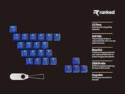 Ranked Rubber Keycap Set | Double Shot Translucent