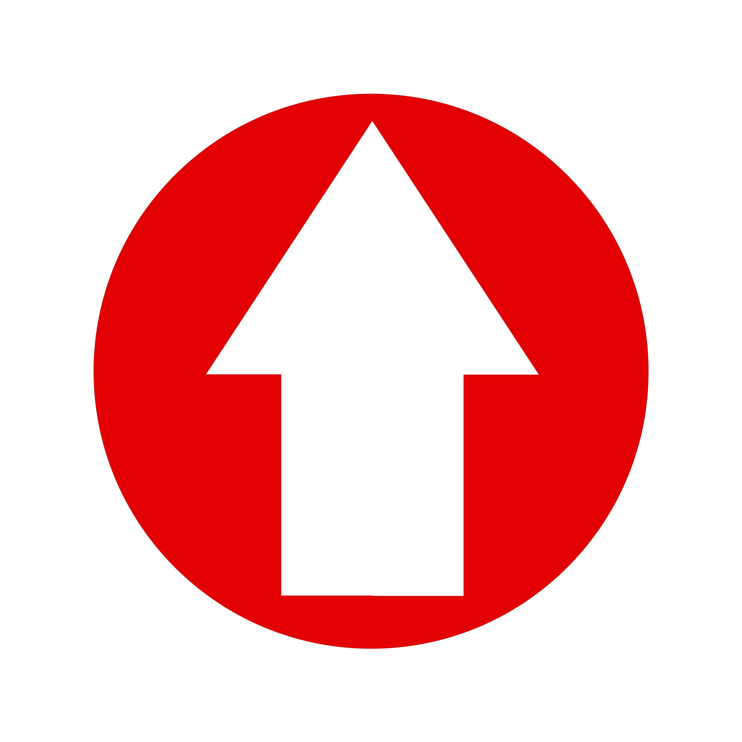 4 x red background white arrow floor sticker - social distancing landscape floor safety sign self adhesive vinyl weather proof label sticker - 10cm x 10cm - (SC-25)