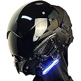 Marikito Punk Helmet Futuristic Techwear Sci Fi Gothic Mask - Halloween Cosplay Costume Suitable For Any Adult