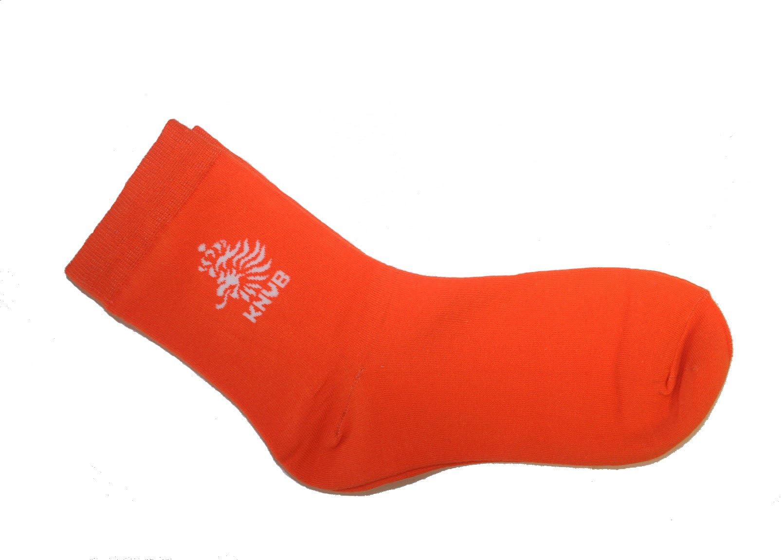 Netherlands Holland Orange Soccer World Cup KNVB White Logo Flag Dress Socks Size 9-11 New