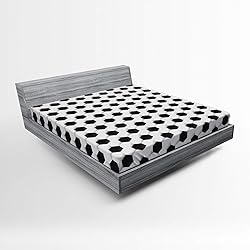 Lunarable Sports Fitted Sheet, Soccer Ball Vivid