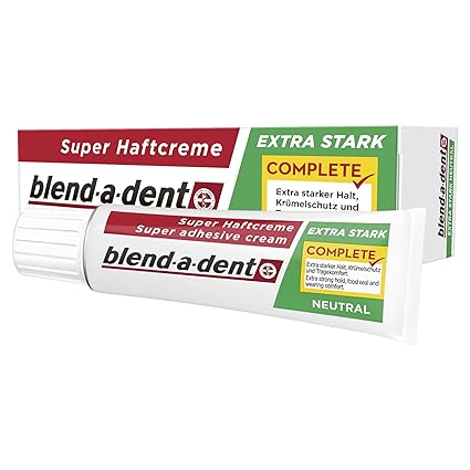Blend-a-dent Super-Haftcreme Complete extra stark -neutral, 12er Pack (12 x 47 g)