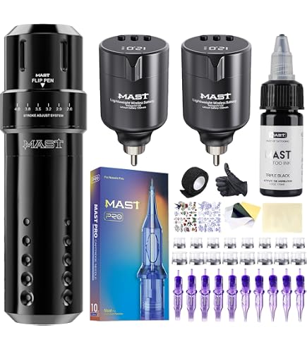 Amazon.com: Mast Tour Wireless Tattoo Gun Machine Kit - Complete