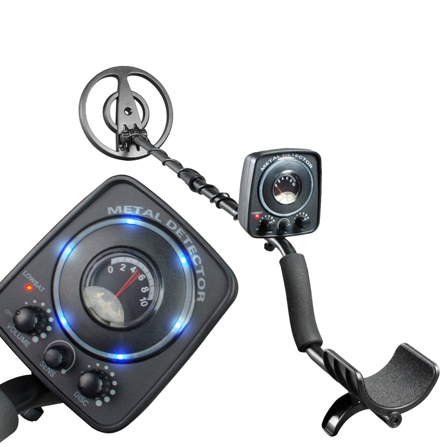 Amzdeal – Detectores De Metales Ligero Con Multifunción Pala Plegable