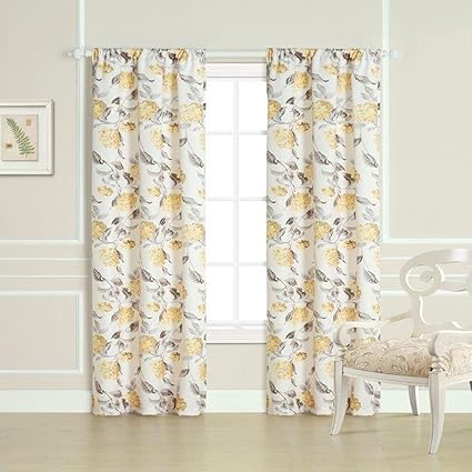 Laura Ashley Hydrangea Panel Pair Window Treatment Set Of Two 36