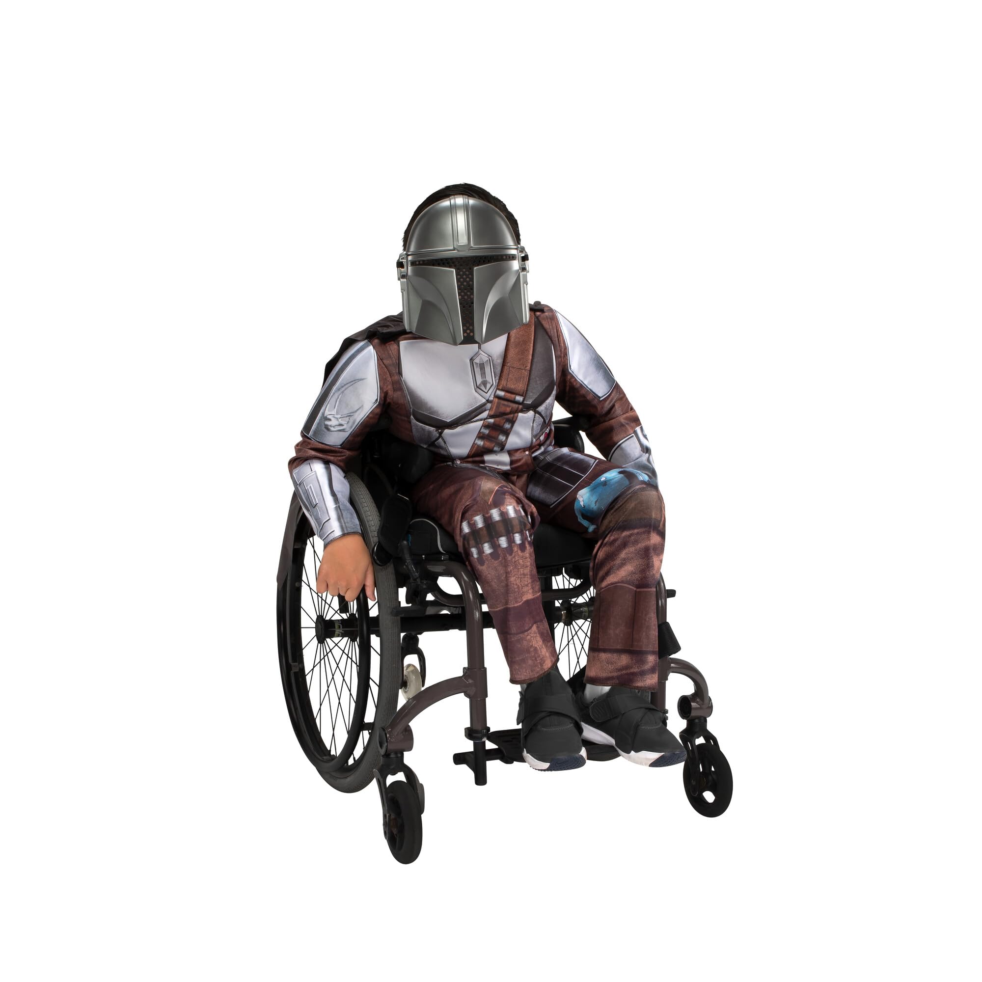Photo 1 of Star Wars The Mandalorian Official Youth Adaptive Costume - Costumes with Adaptive Features (Wheel Cover Not Included) (M) Multi