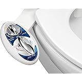 LUXE Bidet Neo 320 - Self Cleaning Dual Nozzle - Hot and Cold Water Non-Electric Mechanical Bidet Toilet Attachment (blue and