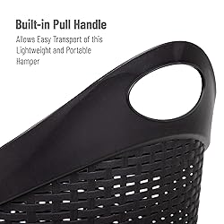 Mind Reader 60L Rolling Laundry Hamper, Clothes