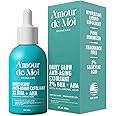 Amour de Moi 2% BHA AHA Liquid Salicylic Acid Exfoliant - Gentle Peel, Pore Minimizer, Face Exfoliator for blackheads, wrinkles with Hyaluronic acid - Fragrance-Free Hydrating for All Skin Types, 2oz