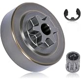 Gubeter 3/8" 6T Clutch Drum Sprocket with Bearing for Echo CS-310 CS-352 CS-353ES Chainsaws for Shindaiwa 305s 340s Replace A556000541 A556000542 A556000543