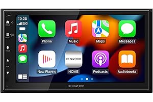 KENWOOD DMX400S 6.8" Capacitive Touchscreen Digital Multimedia Receiver – Apple CarPlay, Android Auto, Bluetooth, USB Mirroring, 13-Band EQ