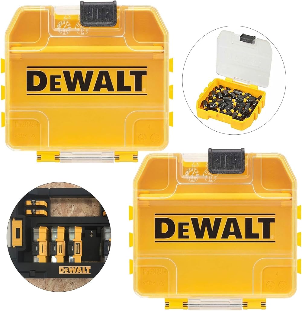 DEWALT ToughCase+ Small Bit Insert Storage Case Double Pack TSTAK 57mm