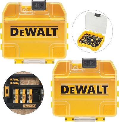 DEWALT ToughCase+ Small Bit Insert Storage Case Double Pack TSTAK 57mm
