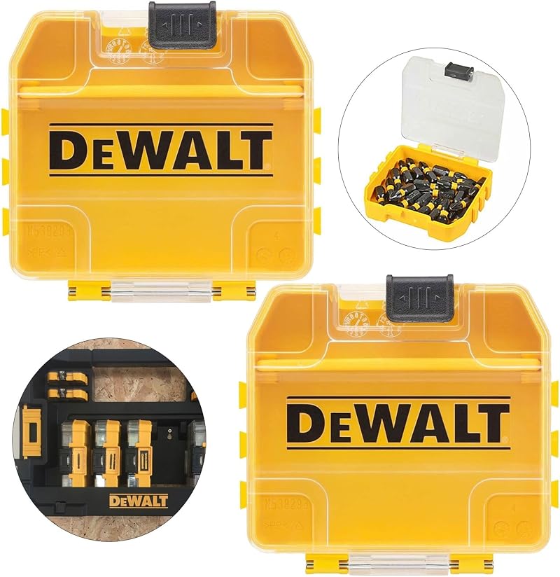DEWALT ToughCase+ Small Bit Insert Storage Case Double Pack TSTAK 57mm