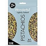 Wonderful Pistachios, No Shells, Lightly Salted Nuts, 12oz Resealable Bag