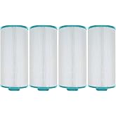 Hurricane Filters 4 Pack HF5H402-01 Advanced Spa Filter Cartridge - Replacement for PJW40SC-F2M, Unicel 5CH402, Filbur FC-2811, Hermosa, Redondo, Del Sol Spas