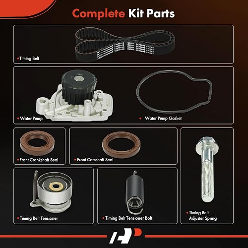 thumbnail image 2 of A-Premium Timing Belt Kit With Water Pump & Seals For 2001-2005 Honda Civic & Acura EL 1.7L 2 of 14