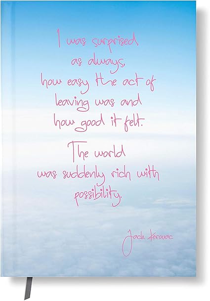 Cahier Citation Jack Kerouac Sur Ciel Avec Nuages 128 Pages Blanko Amazon Fr Fournitures De Bureau