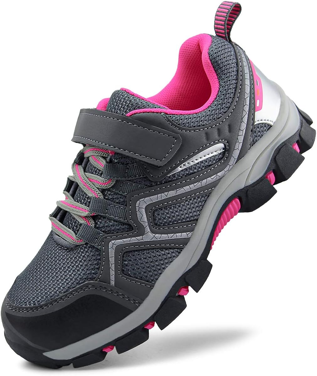  | brooman Kids Outdoor Trail Hiking Shoes Boys Girls Running Shoes Sports Sneakers | Hiking Shoes