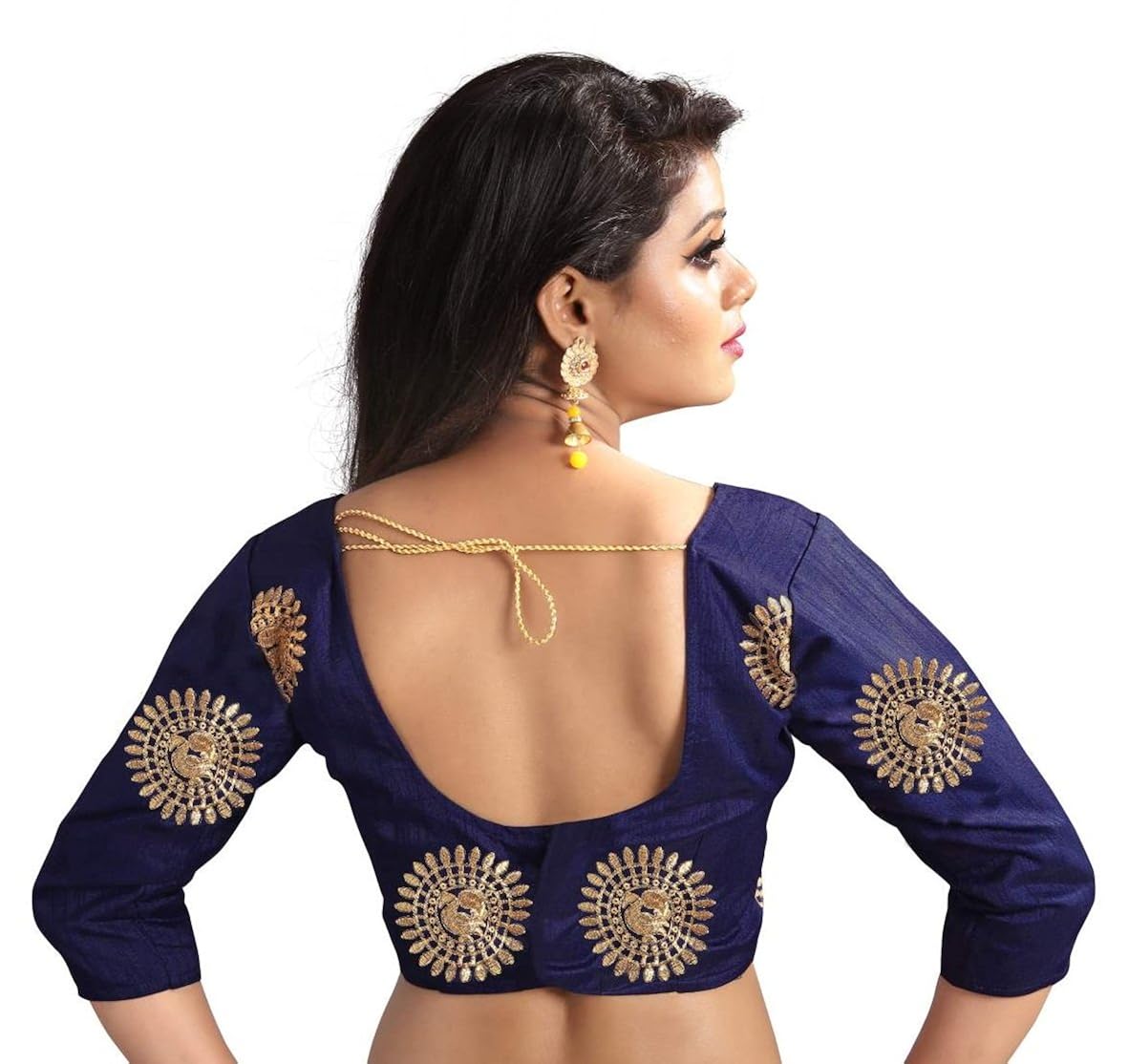 dwarkesh fashion blue bangalore silk blouse material